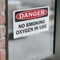 Signmission No Smoking Oxygen In Use OSHA Danger Sign, Vinyl Decal, 14in W x 10in L, 2PK OS-2PACK-CL-D-1014-L-19995 - alternate 4